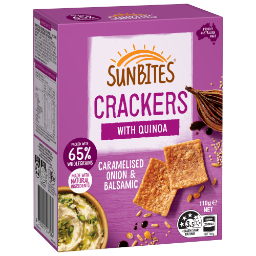 【Healthy Snack】Sunbites - Quinoa Crackers (110g)