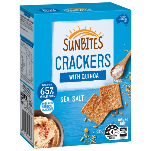 【Healthy Snack】Sunbites - Quinoa Crackers (110g)