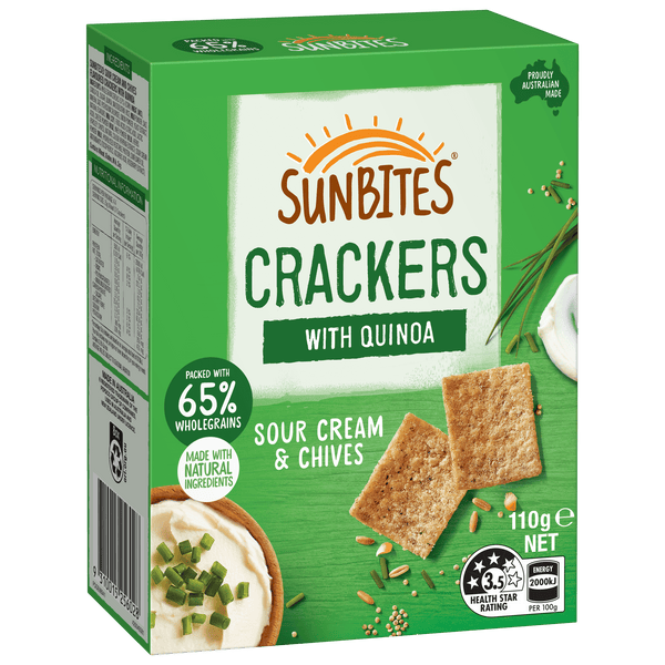 【Healthy Snack】Sunbites - Quinoa Crackers (110g)