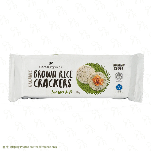【Light and Crispy】Ceres Organics -  Vegan Organic GLUTEN-FREE Brown Rice Crackers (115g)