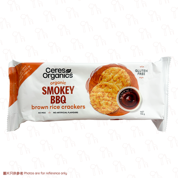 【Light and Crispy】Ceres Organics -  Vegan Organic GLUTEN-FREE Brown Rice Crackers (115g)